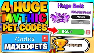 4 HUGE MYTHIC VOID PET CODES IN ROBLOX ARM WRESTLE SIMULATOR [upl. by Yanaj]