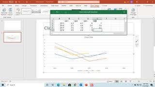 How to Add a Chart in Power Point  Office 365 [upl. by Corbet]