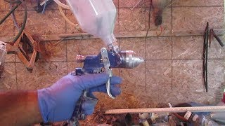 How to use a paint spray gun Vaper HVLP gun in this video [upl. by Katzen733]