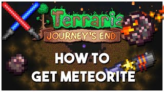 How to get Meteorite in Terraria 14 BEST GUIDE Beginners Guide [upl. by Viviyan]