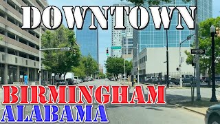 Birmingham  Alabama  4K Downtown Drive [upl. by Aitnas]