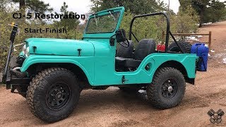 1965 Jeep CJ5 Restoration Full Video [upl. by Esmerolda]