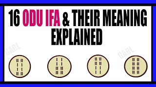 Odu Ifa and their Meaning in Ifa Religion amp Yoruba Religion in Total of 256 Odu Ifa amp 16 Odu Ifa [upl. by Nika246]