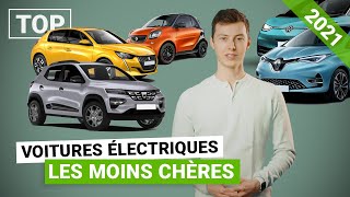 Le TOP 10 des voitures électriques les moins chères en 2021 [upl. by Simmons]