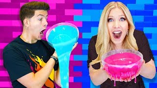 DIY Slime Challenge PrestonPlayz vs BriannaPlayz [upl. by Buskirk]