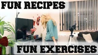 HEALTHY RECIPES AND FUN EXERCISES  Grace Helbig [upl. by Niobe]