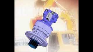 Animated disassemble  Assemble instructions for swing motors with reduction gear [upl. by Bui]