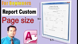 ms access report page setting [upl. by Lauber]
