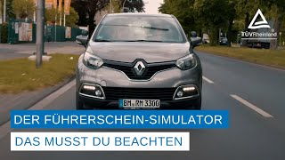 Praktische Fahrprüfung  Der FührerscheinSimulator  Das musst du beachten [upl. by Gievlos]