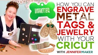 How to Engrave Dog Tags amp Jewelry on a Cricut [upl. by Rosinski]