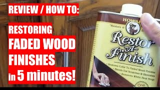 REVIEW amp HOW TO Restoring FADED WOOD FINISHES in 5 Minutes  using RestorAFinish [upl. by Ahsieyk590]