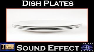 Dish Plate Sound Effects  HI  RESOLUTION AUDIO [upl. by Hawger949]