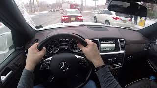 MercedesBenz GL550 4Matic2015 POV Winter Drive Tristate NYNJ Pirelli Scorpion Winter Tire [upl. by Ejrog]