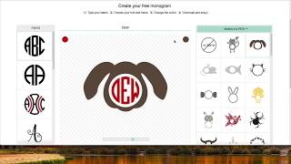 Create Monograms for Cricut Design Space for Free [upl. by Arnelle137]