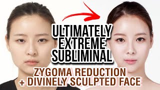 MOST ICONIC SUBLIMINAL❗ Angelic Face Zygoma Reduction Narrow Cheekbones upgraded formula [upl. by Mora]