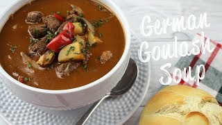 German Goulash Soup [upl. by Zebapda236]