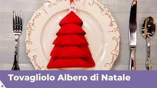 TOVAGLIOLO ALBERO DI NATALE  Tutorial passo passo [upl. by Dickman774]