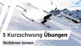 Top 5 Kurzschwung Übungen  Skifahren lernen [upl. by Macleod]