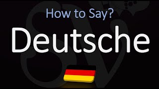 How to Pronounce Deutsche CORRECTLY How to Say German in German [upl. by Odnumyer]