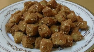 Shakarpara with Recipe  Crispy Sweet Shakarpara  Shankarpali [upl. by Phares]