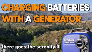 Using a generator to charge batteries [upl. by Yniar135]