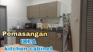 Cara pemasangan  How to install IKEA kitchen cabinet KNOXHULT [upl. by Nepil]