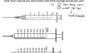 U100 Insulin Dosage Calculation Two Examples [upl. by Georgette]