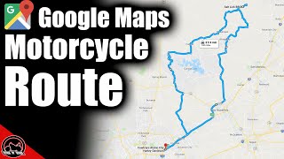 How To Use Google Maps For A Motorcycle Trip or Route [upl. by Ferdie420]