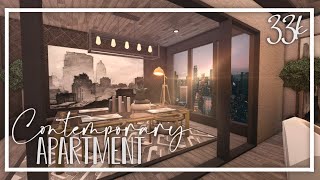 Contemporary Apartment 33k No Gamepass Bloxburg Speedbuild [upl. by Ehcor375]