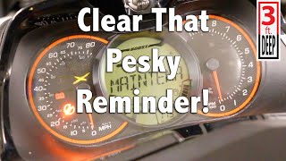 How To Clear The Maintenance Reminder On Your Sea Doo Personal Watercraft Jet Ski [upl. by Arlo594]