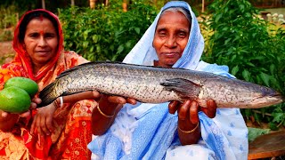 Bengali Famous AAM SHOL Recipe Prepared by Grandmother  Village Cooking Channel [upl. by Sarchet]