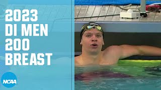 Mens 200 Breaststroke  2023 NCAA swimming championships [upl. by Pincus]