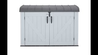 Lifetime Horizontal Storage Shed  Model 60203  Feature amp Benefits Video [upl. by Nicolai]