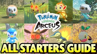 How to Get ALL STARTER POKEMON in Pokemon Legends Arceus [upl. by Meer]