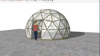 How to draw geometric structures in sketchup [upl. by Akiehsal]