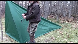 Make A Tent With Floor From A Tarp [upl. by Mullac]