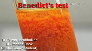 Benedicts test for reducing sugars [upl. by Tsai]