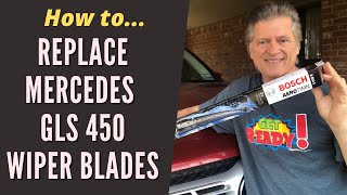 How To Replace Mercedes GLS450 Wiper Blades [upl. by Sixel257]