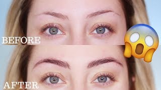 HOW TO TINT YOUR EYEBROWS  Glamnanne [upl. by Stokes]