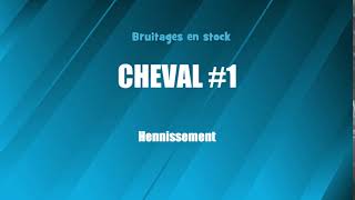 CHEVAL 1 Hennissement bruitage gratuit [upl. by Naaitsirhc]