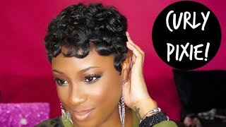 HOW TO Achieve The CURLY PIXIE Hairstyle  Lorissa Turner [upl. by Vallonia361]