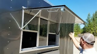 Food Trailer  Concession Window  Montana Trailer MFG [upl. by Idnahr]