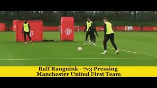 Ralf Rangnicks Manchester united gegenpressing training [upl. by Ailisec]