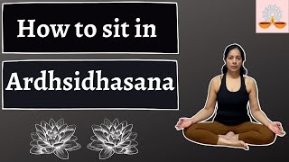 How to sit in Ardhsidhasana [upl. by Chan]