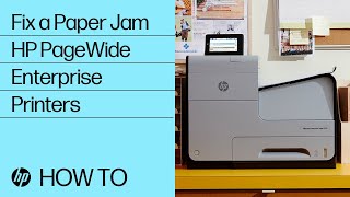 Fixing a Paper Jam  HP PageWide Enterprise Printers  HP Support [upl. by Luca]