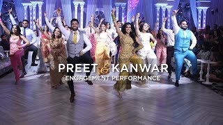 Preet amp Kanwar  Epic Engagement Performance [upl. by Norraf]