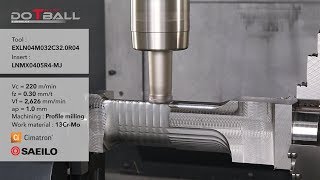 DoTwistBall  Super highfeed cutter for profile milling at high feed rates [upl. by Drofniw]