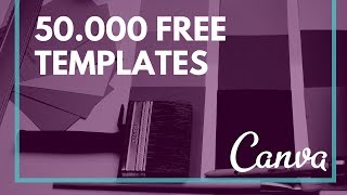 Canva Access thousands of Free Templates [upl. by Einahpet]