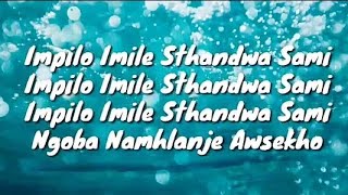 Mlindo the vocalist  impilo imile Lyrics [upl. by Lemhar]