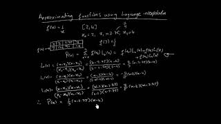 Interpolation  Approximating functions using Lagrange Interpolation [upl. by Yvonner]